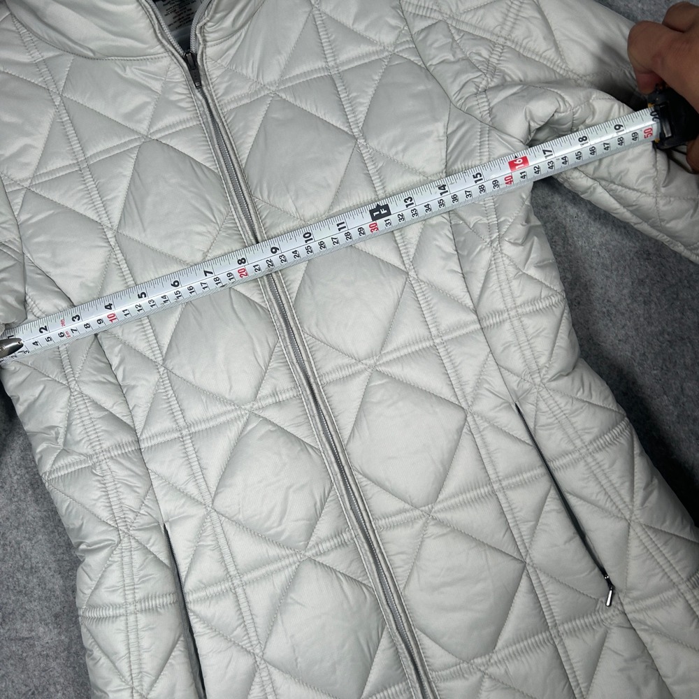 Patagonia Low sky Parka Coat Women Small Grey Fiona Quilted Puffer Jacket Winter - Picture 7 of 16